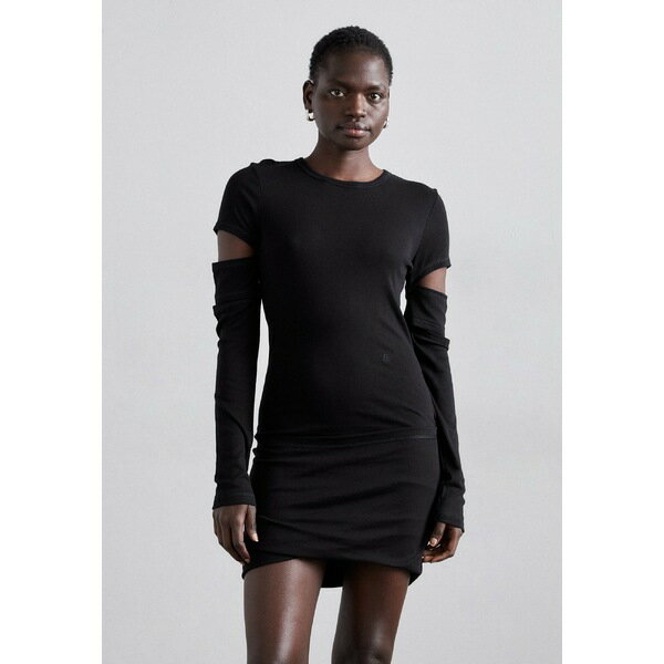 ヘルムート ラング レディース ワンピース トップス SLASH DRESS - Jersey dress - black