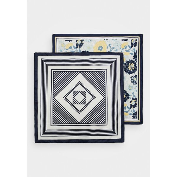 アンナ フィールド レディース マフラー・ストール・スカーフ アクセサリー 2PACK - Foulard - dark blue/off-white