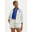 ラルフローレン レディース ジャケット&ブルゾン アウター DOUBLE BREASTED CANVAS CROPPED BLAZER - Blazer - w...