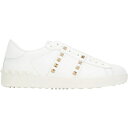 Valentino ヴァレンティノ メンズ スニーカー 【Valentino Garavani Rockstud Untitled White Platinum...
