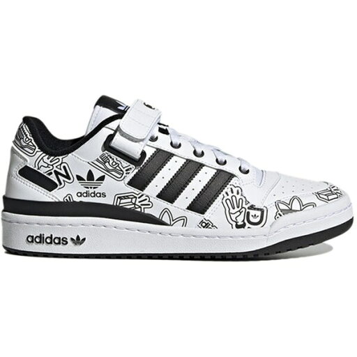 adidas アディダス メンズ スニーカー 【adidas Forum 84 Low Bold Graphics White Black】 サイズ US_M_4.5 Cloud White/Core Black/Core Blac adidas アディダス メンズ スニーカー 【adidas Forum 84 Low Bold Graphics White Black】 サイズ US_M_4.5 Cloud White/Core Black/Core Blac