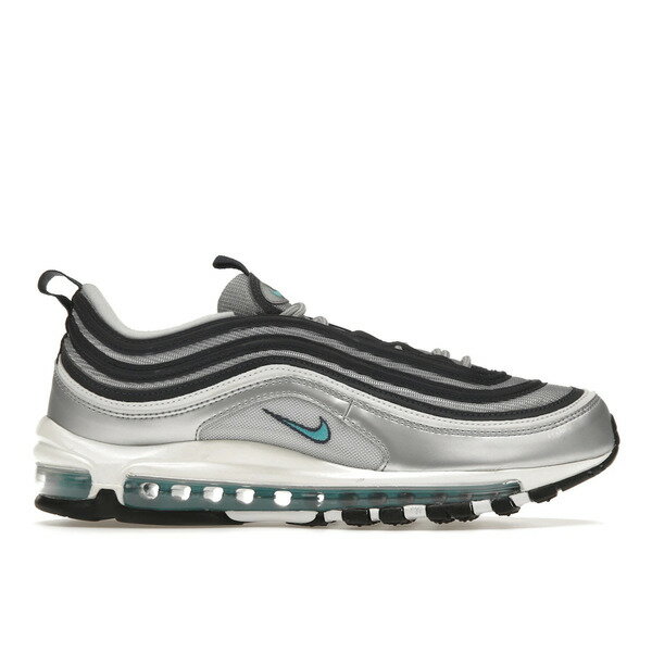 Nike ナイキ メンズ スニーカー 【Nike Air Max 97 Metallic Silver Chlorine Blue】 サイズ US_6.5(24.5cm) Metallic Silver/Chlorine Blue/White