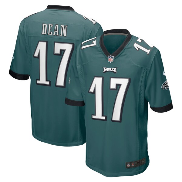 ナイキ メンズ ユニフォーム トップス Nakobe Dean Philadelphia Eagles Nike 2022 NFL Draft Pick Player Game Jersey Green