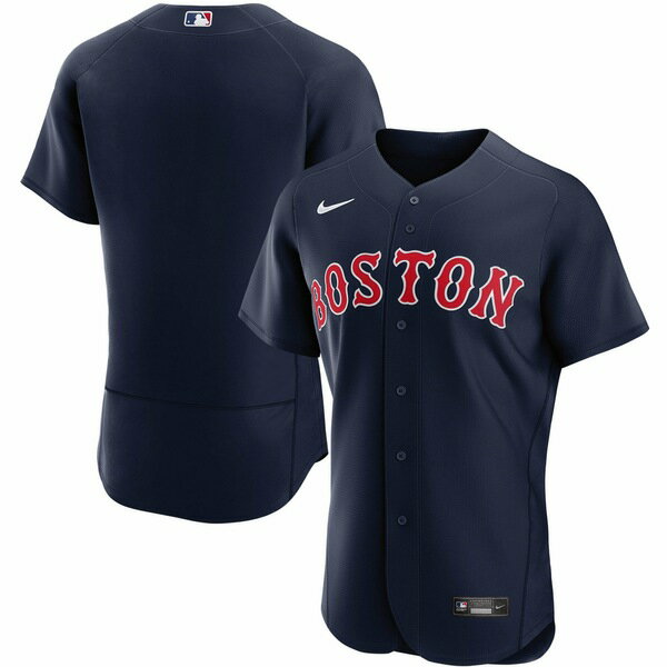 ナイキ メンズ ユニフォーム トップス Boston Red Sox Nike Alternate Authentic Team Jersey Navy