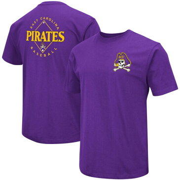 コロシアム メンズ Tシャツ トップス ECU Pirates Colosseum Baseball OnDeck 2Hit TShirt Purple