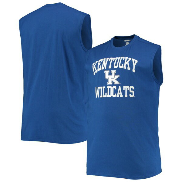 チャンピオン タンクトップ  メンズ チャンピオン メンズ Tシャツ トップス Kentucky Wildcats Big & Tall Team Muscle Tank Top Royal