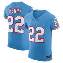 ナイキ メンズ ユニフォーム トップス Derrick Henry Tennessee Titans Nike Oilers Throwback Vapor F.U.S.E. Elite Jersey Light Blue