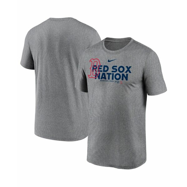 ナイキ レディース Tシャツ トップス Men's Heathered Charcoal Boston Red Sox Local Rep Legend T-shirt Heathered Charcoal