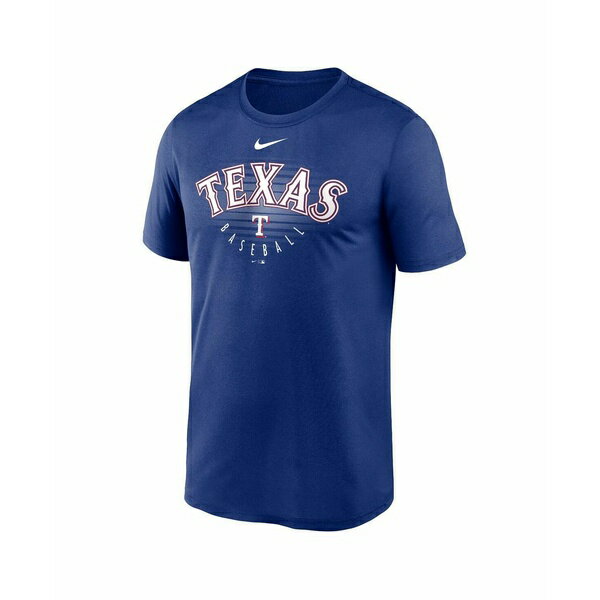 ナイキ レディース Tシャツ トップス Men's Royal Texas Rangers Wordmark Outline Legend T-shirt Royal