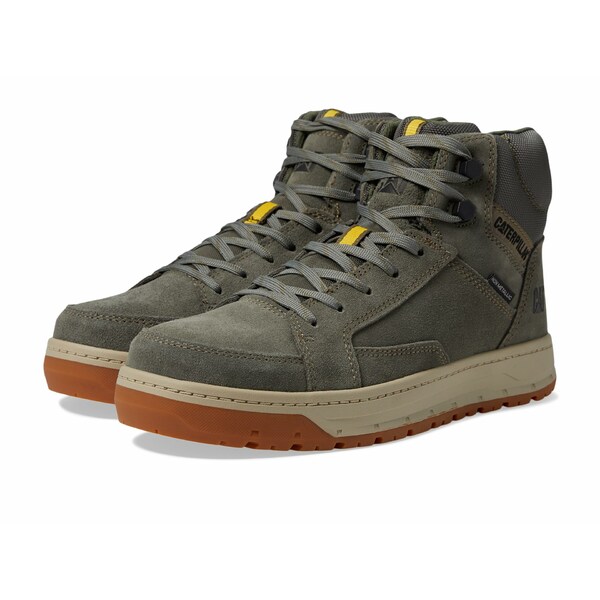 キャタピラー メンズ スニーカー シューズ Streamline Court Mid CT Dusty Olive Suede
