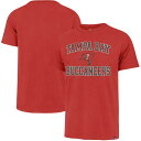 フォーティーセブン メンズ Tシャツ トップス Tampa Bay Buccaneers '47 Union Arch TShirt Red