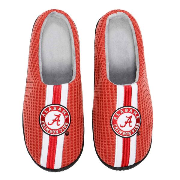 楽天astyフォコ メンズ サンダル シューズ Alabama Crimson Tide FOCO Team Stripe Memory Foam Slide Slippers Crimson