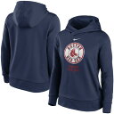 ナイキ レディース パーカー・スウェットシャツ アウター Boston Red Sox Nike Women's Alternate Logo Performance Pullover Hoodie Navy