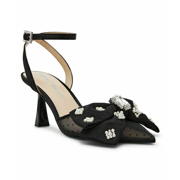 ベッツィジョンソン レディース オックスフォード シューズ Women's Mark Bow Pumps Black
