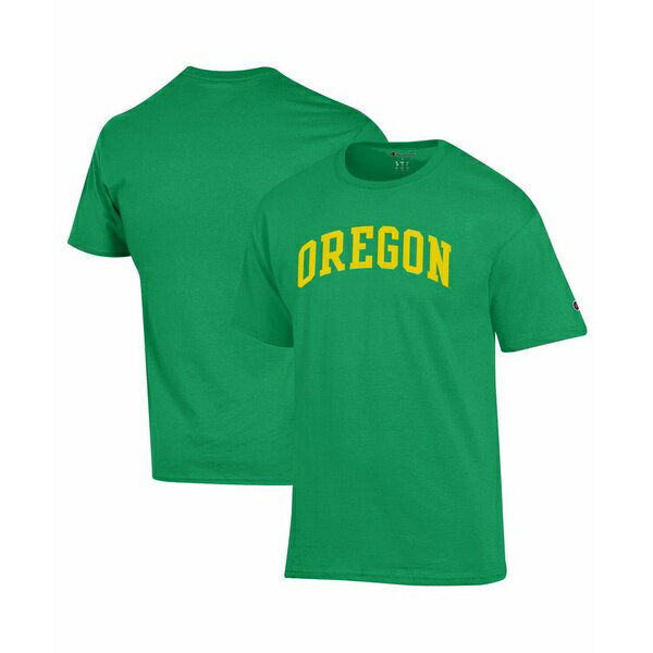 チャンピオン メンズ Tシャツ トップス Men's Green Oregon Ducks Basic Arch T-Shirt Green(4)