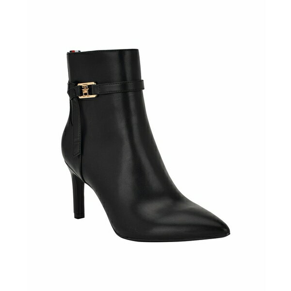 トミー ヒルフィガー レディース ブーツ シューズ Women's Jorine Pointed Toe Dress Booties Black