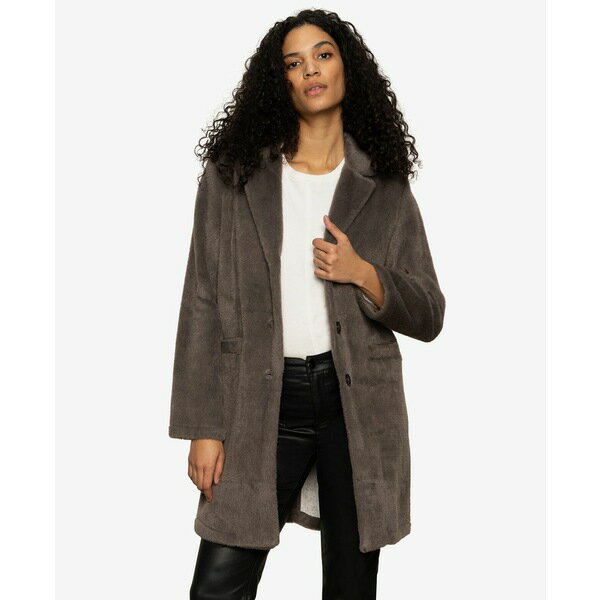 サンクチュアリー レディース ジャケット＆ブルゾン アウター Women's Hometown Faux Fur Coat Burnt Ink