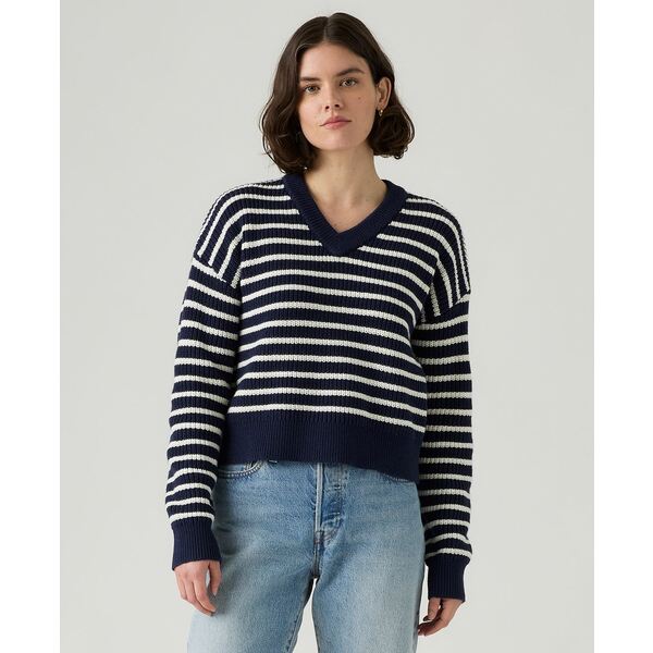 リーバイス レディース ニット&セーター アウター Women's Reese V-Neck Long Sleeve Sweater Parisien..