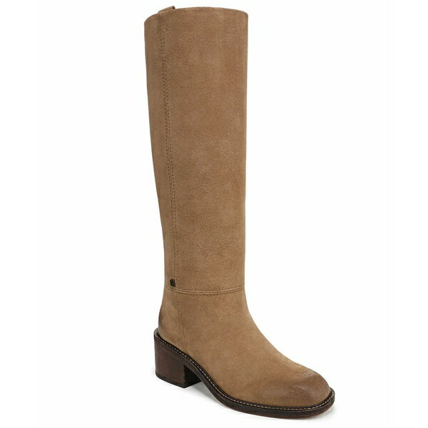 フランコサルト レディース ブーツ シューズ Women's Niva Round Toe Zip Tall Boots, Regular & Wide Calf Toast Brown Suede
