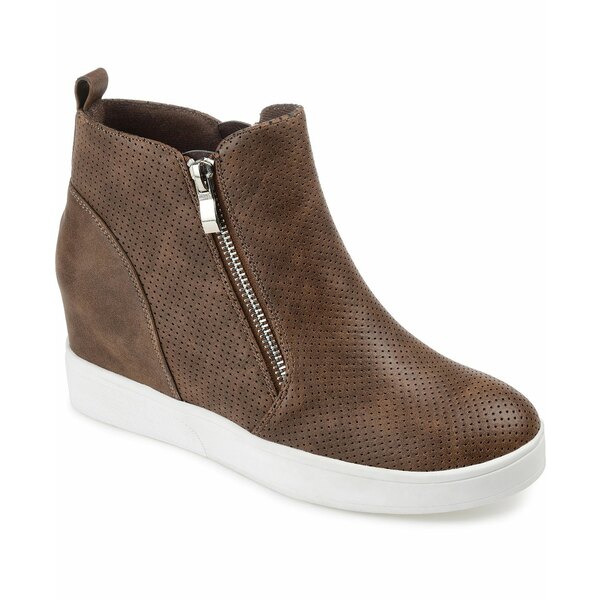 ジャーニーコレクション レディース スニーカー シューズ Women's Pennelope Wedge Sneakers Brown(4)