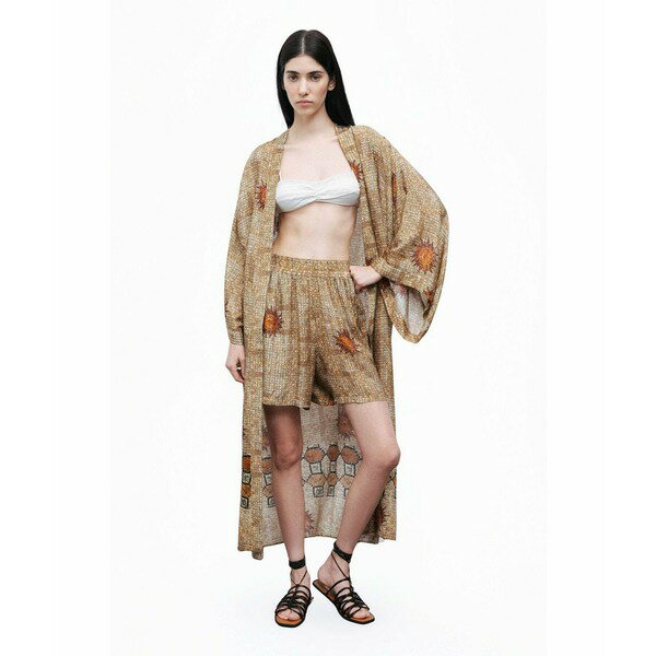 ノクチューン レディース カジュアルパンツ ボトムス Women's Mosaic Patterned Kimono Multi-colored
