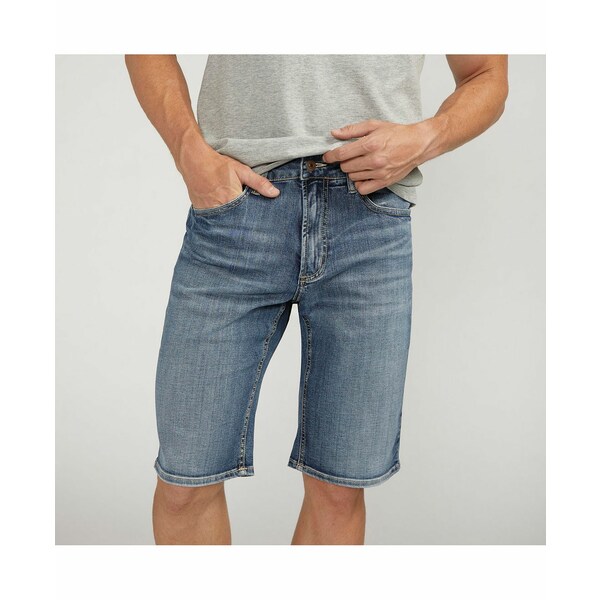 シルバージーンズ メンズ カジュアルパンツ ボトムス Men's Zac Relaxed Fit Denim 12-1/2" Shorts Indigo