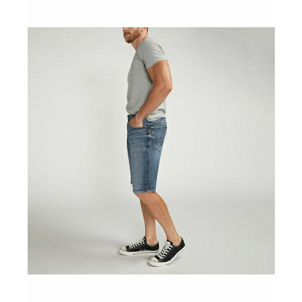 シルバージーンズ メンズ カジュアルパンツ ボトムス Men's Zac Relaxed Fit Denim 12-1/2" Shorts Indigo