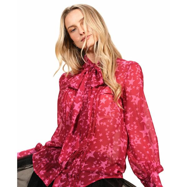 イザックミズラヒ レディース カットソー トップス Women's Long Sleeves Bow Top Starlit