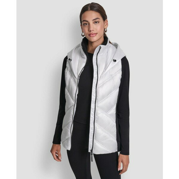 ダナ キャラン ニューヨーク レディース ジャケット＆ブルゾン アウター Women's Contrast Collar Hood..