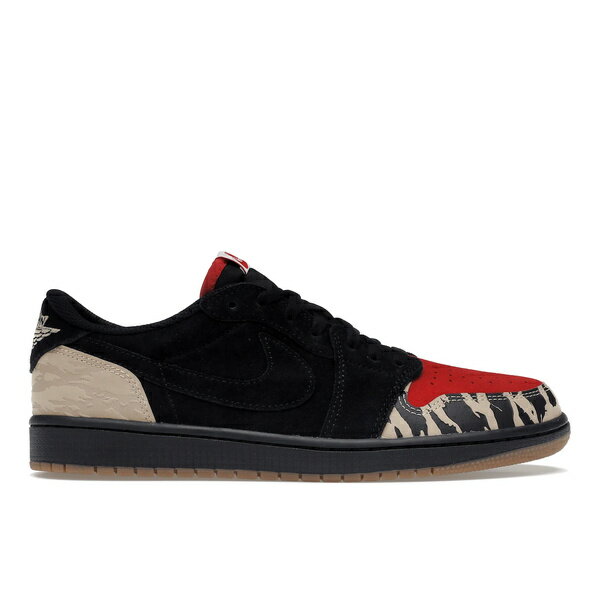 楽天astyJordan ジョーダン メンズ スニーカー 【Jordan 1 Retro Low OG SP SoleFly】 サイズ US_9.5（27.5cm） Black/Sport Red/Beige