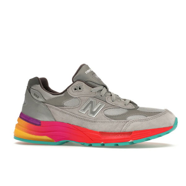 New Balance ニューバランス メンズ スニーカー 【New Balance 992 MiUSA Grey Multi】 サイズ US_11(29.0cm) Grey/Silver/Orange-Multi