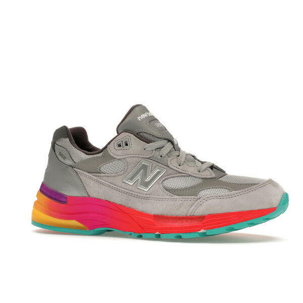 New Balance ニューバランス メンズ スニーカー 【New Balance 992 MiUSA Grey Multi】 サイズ US_11(29.0cm) Grey/Silver/Orange-Multi