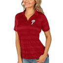 アンティグア レディース ポロシャツ トップス Philadelphia Phillies Antigua Women's Compass Polo Red