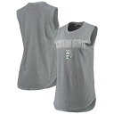 I^ieB Ap fB[X TVc gbvX Michigan State Spartans Alternative Apparel Women's Inside Out Washed Tank Top Charcoal