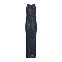 【送料無料】 ダニエル フィエゾリ レディース ワンピース トップス Long dresses Navy blue