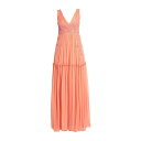 【送料無料】 アルベルタ フェレッティ レディース ワンピース トップス Long dresses Salmon pink