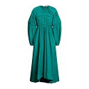 【送料無料】 ウラ・ジョンソン レディース ワンピース トップス Midi dresses Emerald green