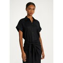 t[ fB[X s[X gbvX KAYTEAH SHORT SLEEVE DRESS - Shirt dress - black