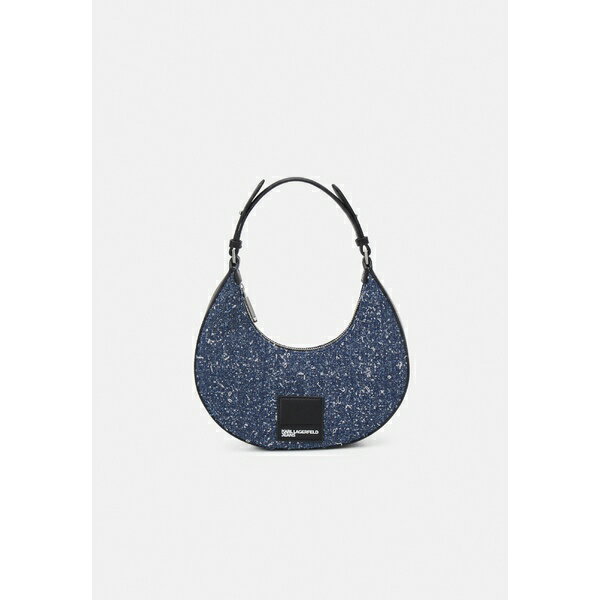 カール ラガーフェルド ジーンズ レディース ハンドバッグ バッグ SMALL HALF MOON - Handbag - white/blue 2