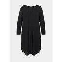 }C g[ ~[ g eC[ fB[X s[X gbvX Day dress - deep black