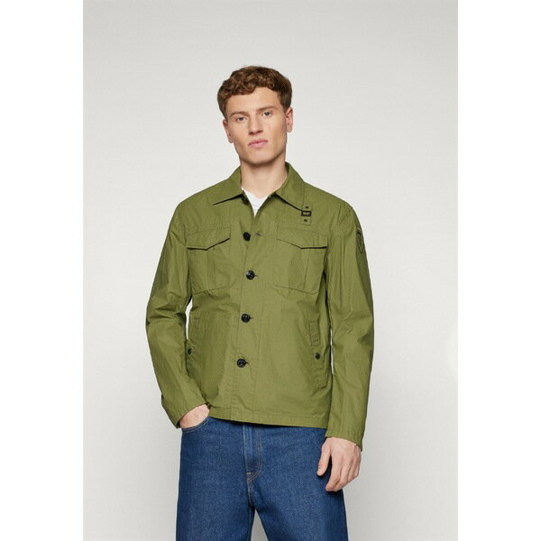 ブラウアー メンズ ジャケット＆ブルゾン アウター FASHION MILITARY OVER SHIRT JACKET MULTI POCKET - Summer jacket - hedge green