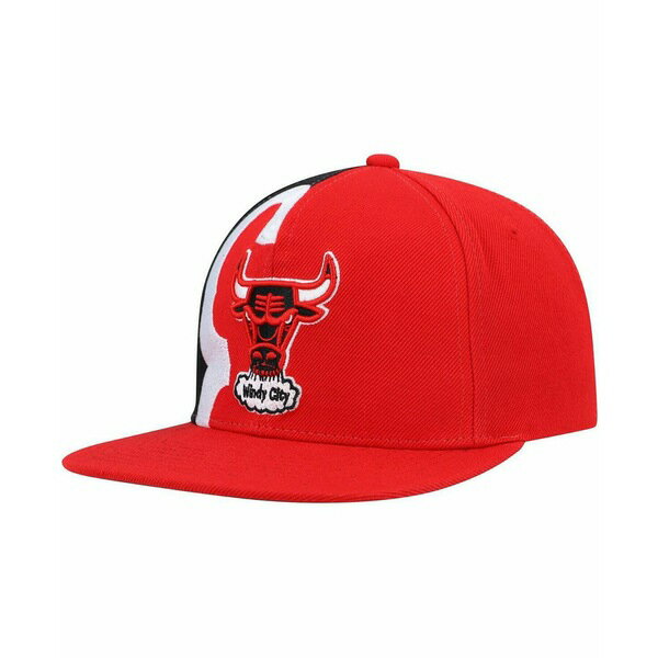 ~b`F&lX fB[X Xq ANZT[ Men's Red Chicago Bulls Hardwood Classics Retroline Snapback Hat Red