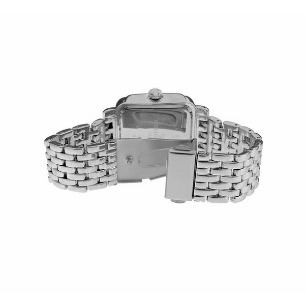 ץ硼 ǥ ӻ ꡼ Women's 36X30mm Silver Tank Bracelet Watch Panther Link Bracelet Silver