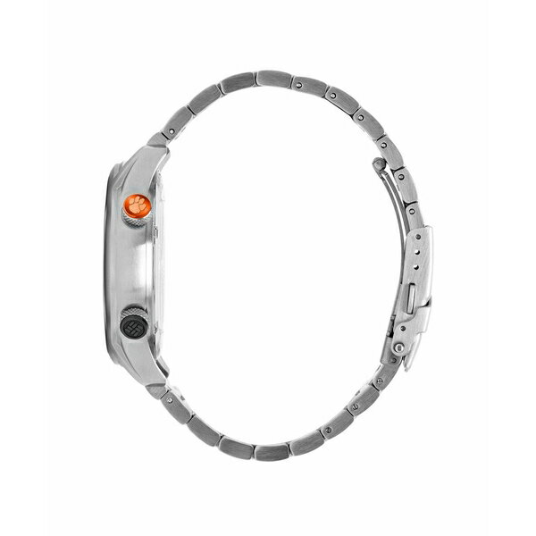 コロンビア レディース 腕時計 アクセサリー Men's Outbacker Clemson Stainless Steel Bracelet Watch 45mm Silver