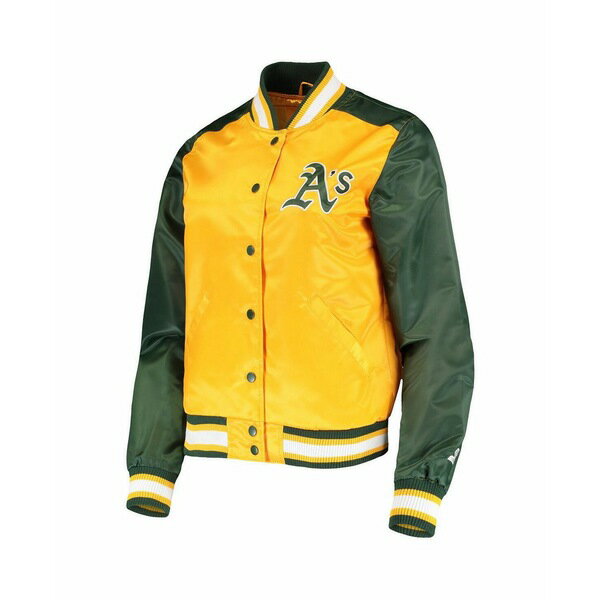 スターター レディース ジャケット＆ブルゾン アウター Women's Gold Oakland Athletics The Legend Full-Snap Jacket Gold