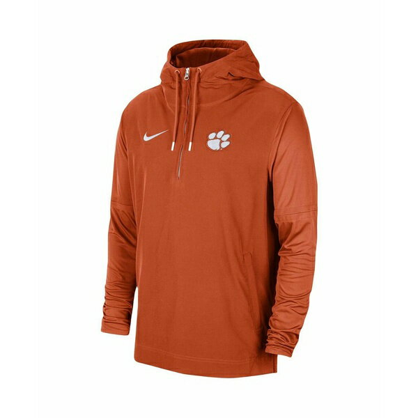 コーチ ナイキ レディース ジャケット＆ブルゾン アウター Men's Orange Clemson Tigers 2023 Coach Half-Zip Hooded Jacket Orange