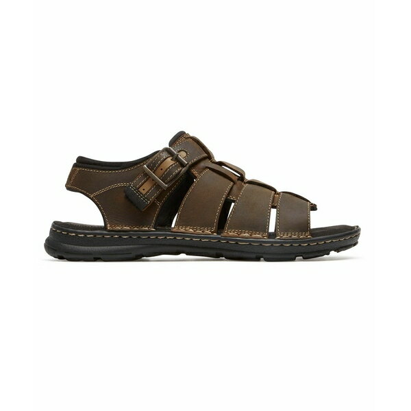 ロックポート メンズ サンダル シューズ Men 039 s Darwyn Leather Strap Sandal Brown