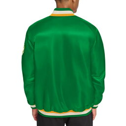 スターター メンズ ジャケット＆ブルゾン アウター Men's Classic-Fit Satin Varsity Bomber Jacket Green/Red