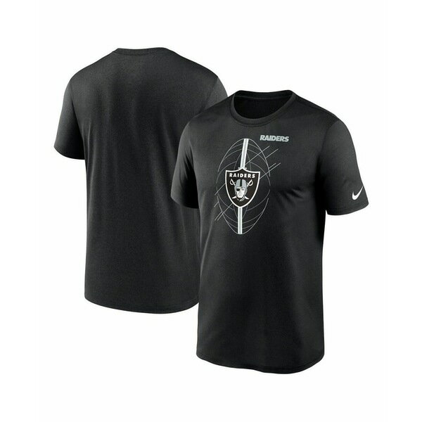 ナイキ レディース Tシャツ トップス Men's Black Las Vegas Raiders Big and Tall Legend Icon Performance T-shirt Black