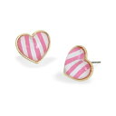 ベッツィジョンソン レディース ピアス＆イヤリング アクセサリー Pink Heart Stud Earrings Pink